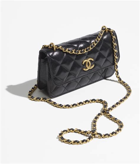 phone holder chanel|chanel phone holder with chain.